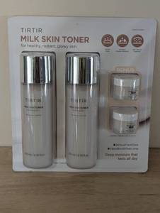 lot 27 image: Set Of 2 TIRTIR Milk Rice Skin Toner 200ml ( 6.8 oz )  2 Ceramic Cream 15 ml