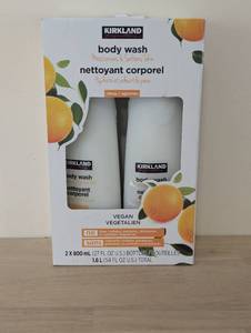 lot 1 image: Kirkland Signature Citrus Vegan Body Wash 27 Ounce (2 Pack)