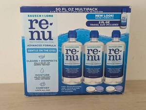 lot 4 image: renu Advanced Formula Multi-Purpose Solution, 50 Ounces