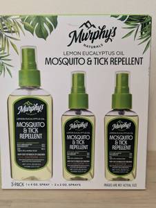 lot 79 image: Murphys Naturals Mosquito & Tick Repellent, Plant-Based DEET-Free Spray, Outdoor Essentials Kit 3-Pack, 1x4-ounce  2x2-ounce Pumps