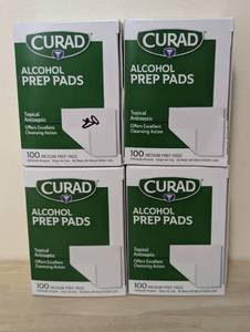 lot 80 image: Curad Alcohol Prep Pads, Medium 2-Ply, 400 Count