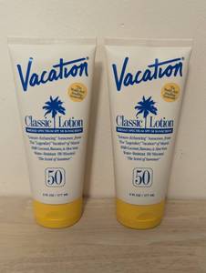 lot 95 image: 2 Pack Vacation Classic Sunscreen Lotion - SPF 50 - 6 fl oz