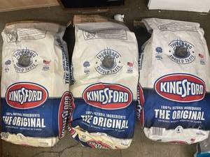 lot 14 image: 3 Bags Kingsford Original Charcoal Briquets (8 lb each)