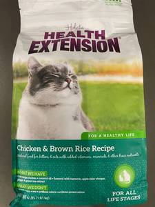 lot 42 image: Health Extension Chicken & Brown Rice Cat Food, 4 lbs, For All Life Stages