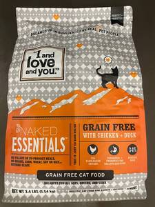 lot 68 image: I and Love and You Naked Essentials Grain Free Cat Food, 3.4 lb, Expires 09182025