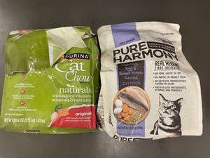 lot 75 image: Cat Food Lot  Purina Cat Chow Naturals & Pure Harmony Herring 33.1 lb Bags