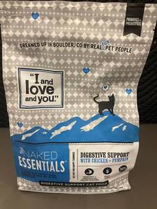 lot 112 image: Cat Food Bundle  16 lb Friskies & 3.4 lb Naked Essentials