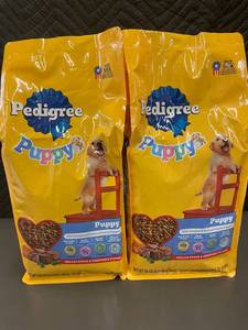 lot 150 image: Pedigree Puppy Food, Grilled Steak & Vegetable Flavor, 2 Bags (56 oz Each)