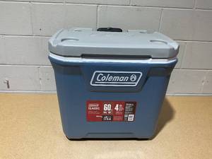 lot 219 image: Coleman 316 Series 60QT Ice Chest Rolling Cooler with Wheels