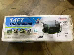 lot 44 image: Sportspower Bounce Pro 14 Round Trampoline with Safety-Enclosure