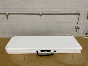 lot 135 image: Mainstays 6 Foot Fold-in-Half Bench, Steel Frame, Indoor Outdoor, Includes Carry Handle