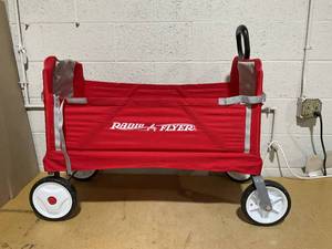 lot 148 image: 3-in-1 EZ Fold Wagon, Radio Flyer Collapsible Utility Cart for Kids & Cargo