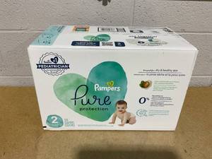 lot 183 image: Pampers Pure Protection Natural Diapers, Size 2, 120 Ct
