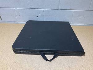 lot 235 image: Mainstays 4 Foot Fold-in-Half Adjustable Folding Table