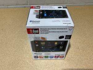 lot 254 image: Dual Electronics 7 LED Touchscreen Car Stereo Receiver  Double DIN, Bluetooth, USB  XVM279BT