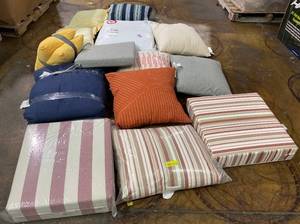 lot 255 image: LOT OF Patio Pillows & Cushions