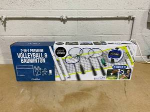 lot 191 image: EastPoint Sports 2-in-1 Premium Volleyball and Badminton Net Set