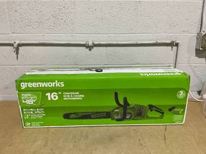 lot 72 image: Greenworks 12 Amp 16 Corded Electric Chainsaw 20232
