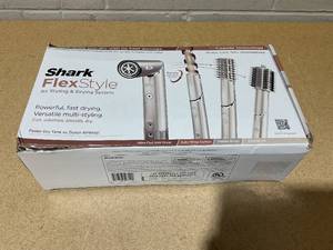 lot 2 image: Shark FlexStyle Air Styling & Drying System, Powerful Hair Blow Dryer and Multi-Styler,Straight & Wavy, HD430