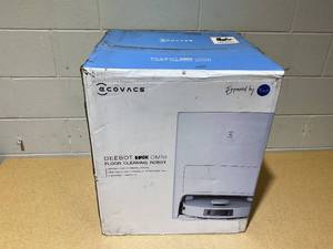 lot 93 image: ECOVACS DEEBOT T20 Omni Robot Vacuum and Mop, Hot Water Mop Washing, Auto Hot Air-Drying, 9mm AutoMop Lifting,Dual Spinning Mops,Self-Emptying, 6000Pa Suction, Obstacle Avoidance, YIKO Voice Assistant,White