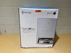 lot 94 image: ECOVACS DEEBOT T20 Omni Robot Vacuum and Mop, Hot Water Mop Washing, Auto Hot Air-Drying, 9mm AutoMop Lifting,Dual Spinning Mops,Self-Emptying, 6000Pa Suction, Obstacle Avoidance, YIKO Voice Assistant,White
