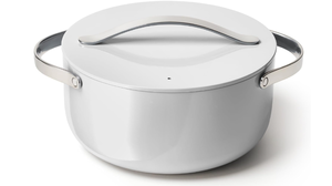 lot 65 image: Caraway Nonstick Ceramic Dutch Oven Pot with Lid (6.5 qt, 10.5) - Non Toxic, PTFE & PFOA Free - Oven Safe & Compatible with All Stovetops (Gas, Electric & Induction) - Gray