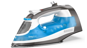 lot 309 image: BLACKDECKER ICR19XS One Step Steam Cord Reel Iron, Blue