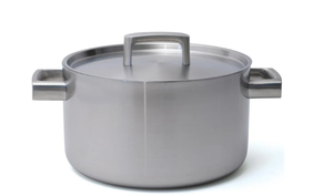 lot 313 image: BergHOFF Ron 10 1810 Stainless Steel 5-Ply Covered Stockpot 6.8Qt.