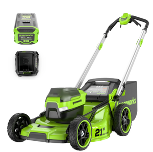 lot 41 image: Greenworks 60V 21 Self Propelled Lawn Mower with (1) 8.0 Ah Battery & Rapid Charger