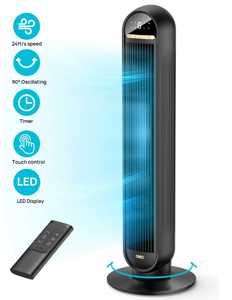 lot 418 image: Dreo Tower Fans for Home, 36 Standing Floor Fan with Remote