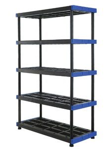 lot 430 image: Hart 5-Shelf Plastic Storage Shelf, 48 W x 20 D x 72