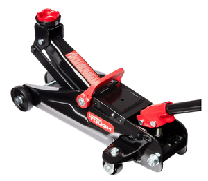 lot 458 image: Hyper Tough T82011W Trolley Jack, 2 Ton Black and Red