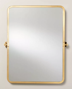 lot 462 image: LOT OF 3 22x30 Rectangular Bathroom Vanity Pivot Mirror
