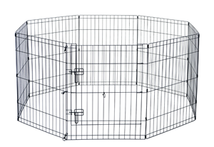 lot 102 image: Max&Marlow Dog Playpen 8-Panel Metal Dog Fence for Indoor Use and Outdoor Yard
