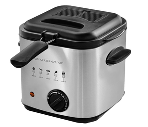 lot 111 image: OVENTE Electric Deep Fryer 1.5 Liter Capacity, Lid with Viewing Window, Removable Frying Basket