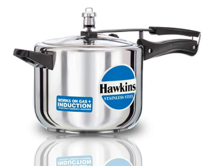lot 113 image: Hawkins Stainless Steel 5.0 Litre Pressure Cooker