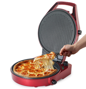 lot 119 image: COMMERCIAL CHEF Countertop Pizza Maker, Indoor Electric Countertop Grill, Quesadilla Maker with Timer