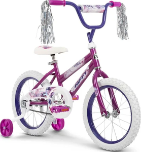 lot 128 image: Huffy Sea Star 16-inch Girls Bike with Training Wheels