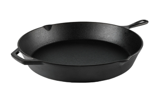 lot 155 image: Ozark Trail Pre-Seasoned 15 Cast Iron Skillet with Handle and Lips