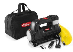 lot 163 image: Hyper Tough DC 12V Heavy Duty Direct Drive Digital Tire Inflator with Detachable LED Light