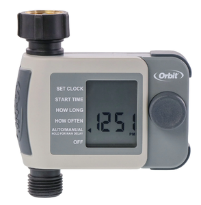 lot 168 image: Orbit 1-Port Programmable Digital LCD Screen Outdoor Hose Faucet Timer