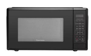 lot 200 image: Kenmore 1.1 cu ft Microwave - Black Countertop Oven, 1000W