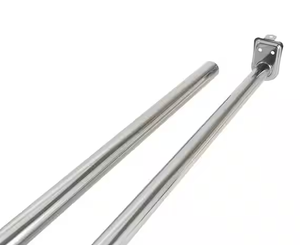 lot 213 image: Design House Adjustable Closet Rod, Steel Polished Chrome