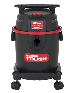 lot 218 image: Hyper Tough 3 Gallon 3.5 HP Poly Wet Dry Vacuum