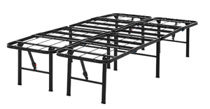 lot 252 image: Twin Size Mainstays 14 High Quad Fold Steel Platform Bed Frame