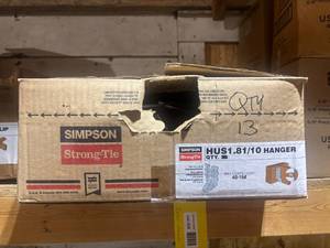 lot 315 image: Joist Hangers 2x10-2x12