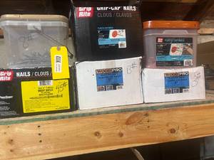 lot 377 image: 16d Duplex Nails, 2 and 3 Cap Nails