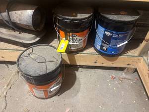 lot 333 image: Cold App Cement, Rolled Roof Adhesive and Heater