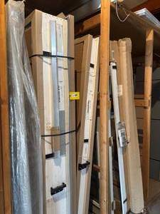 lot 549 image: A&F Pocket Door Frames, Steel Dr Frame, Gable Vent, Glass Insert