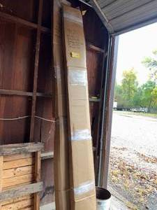 lot 586 image: White Garage Door Jamb set